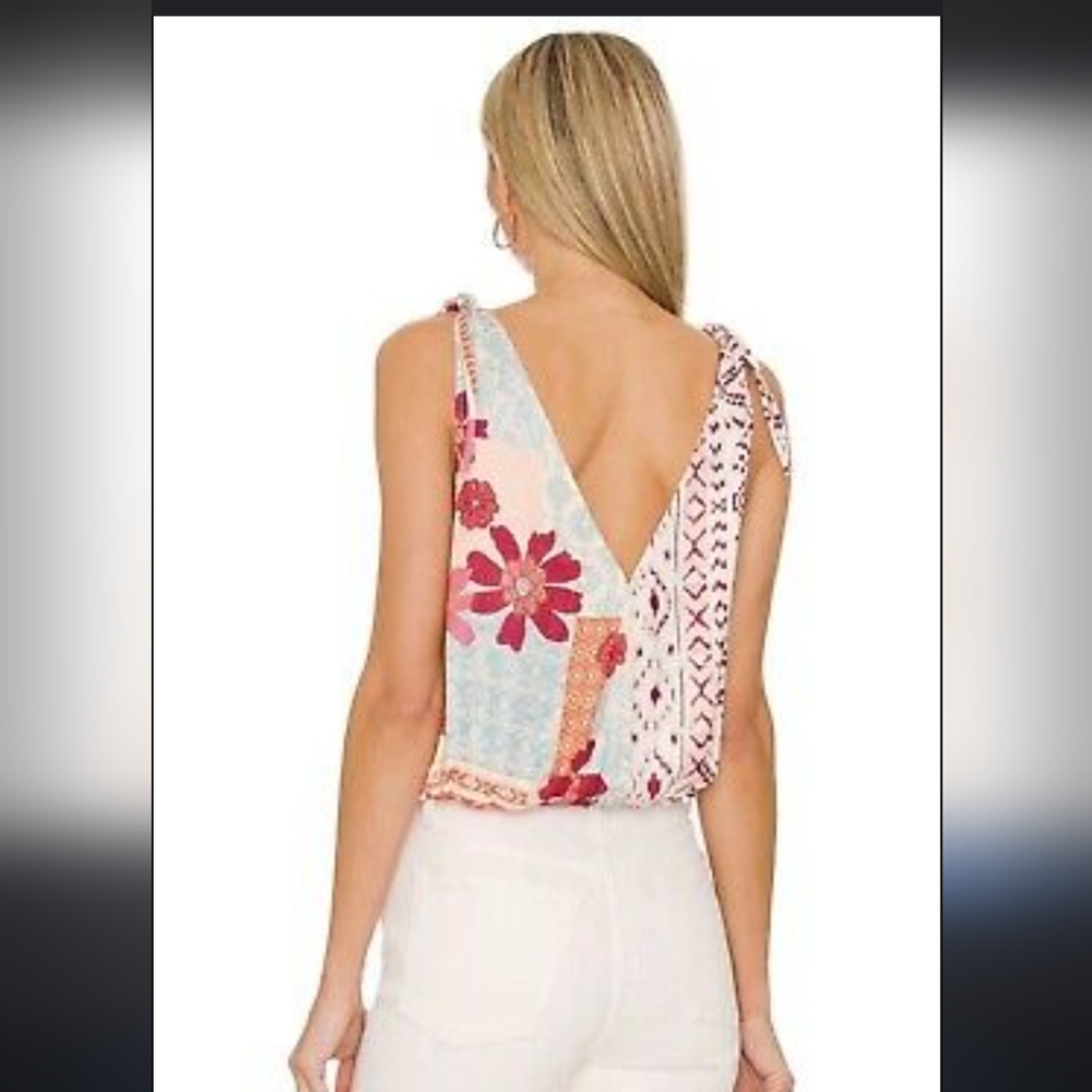 Free People Floral Patchwork Top - image 2